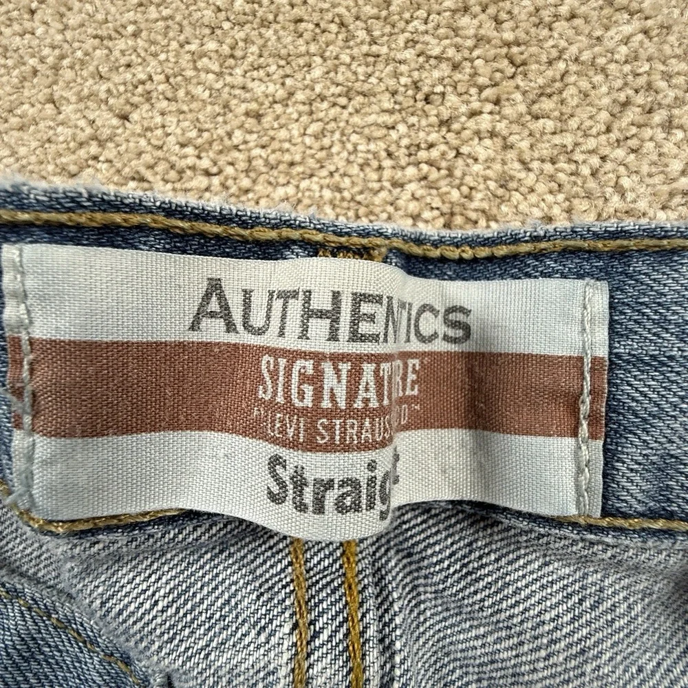Authentics Levi Strauss Straight Leg Mens Jeans‎ 36x30 Blue Denim